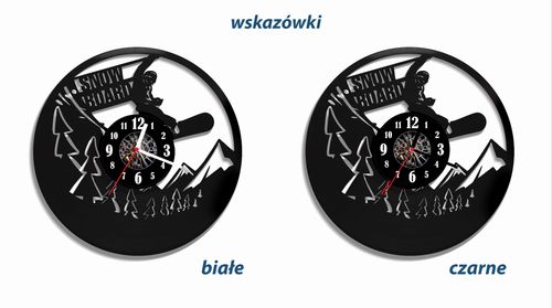 Zegar ścienny z płyty winylowej Snowboard 52.4 na Arena.pl