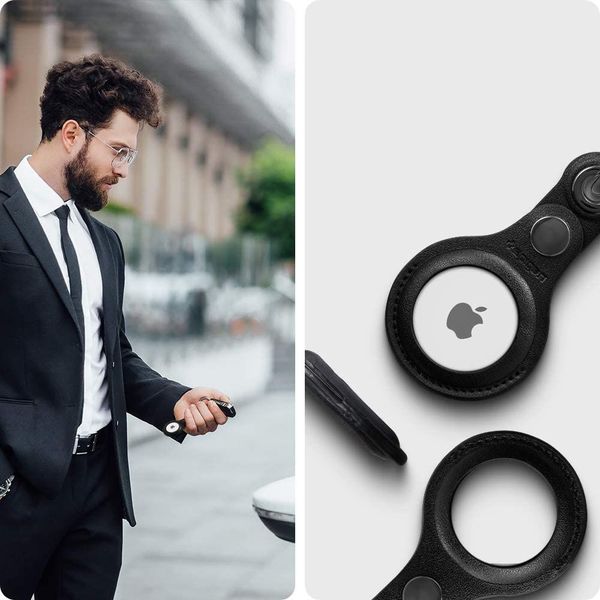 SPIGEN VALENTINUS APPLE AIRTAG BLACK zdjęcie 5