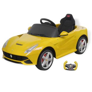 Samochód - jeździk Ferrari F12, żółty