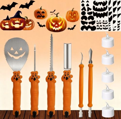 OSTRY ZESTAW DO RZEŹBIENIA DYNI HALLOWEEN na Arena.pl