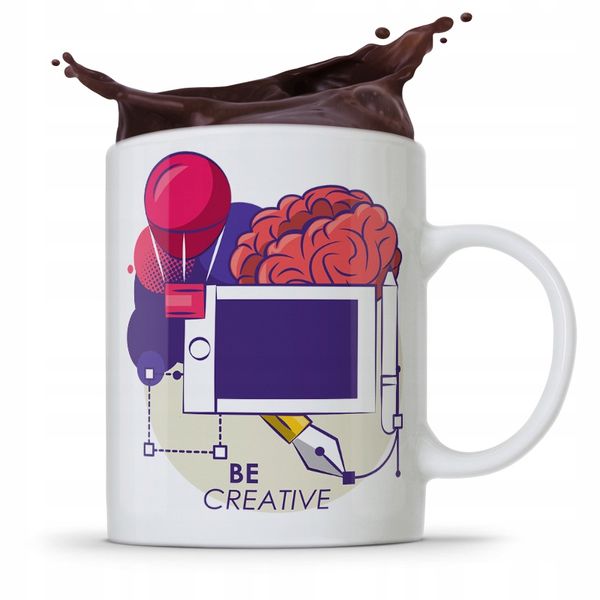 Kubek Prezent Urodzinowy Dla Grafika Be Creative Z Nadrukiem Ze Zdjęciem zdjęcie 1