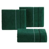 Ręcznik frotte z bordiurą SUZI 50X90 ciemnozielony