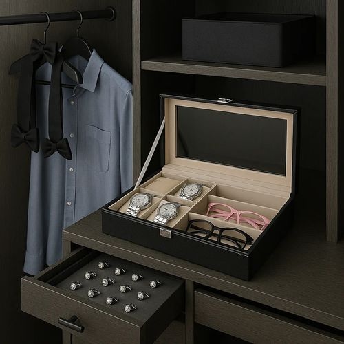 Szkatułka Pudełko Organizer Etui Zegarki i Okulary na Arena.pl