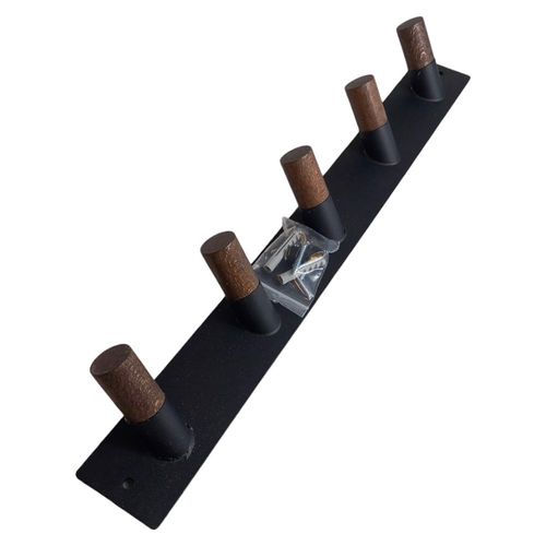 Wieszak drewniany ścienny czarny na Arena.pl