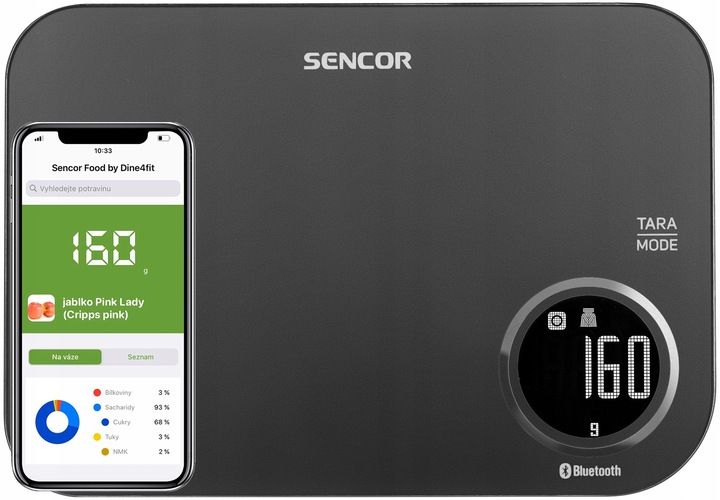 Inteligentna Waga kuchenna z Bluetooth Sencor 5kg zdjęcie 1