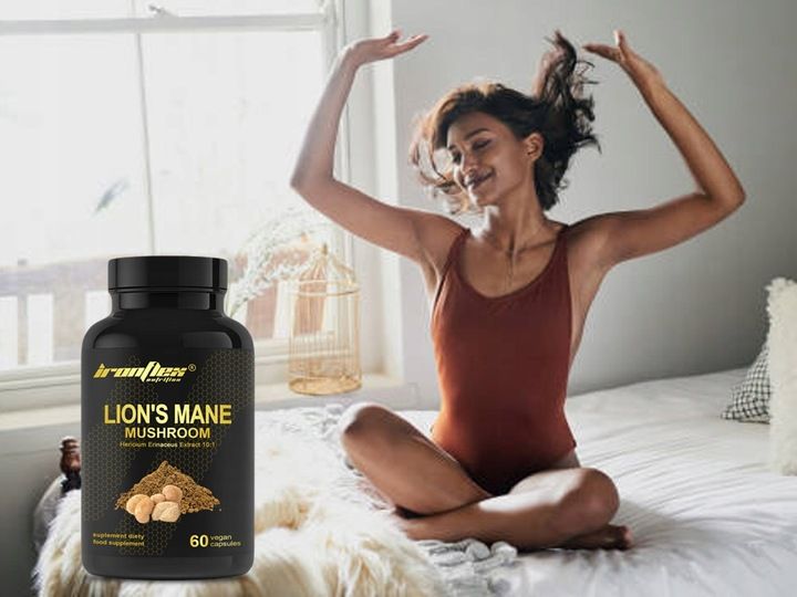 IRONFLEX LION'S MANE 60 kap 500mg SOPLÓWKA JEŻOWATA 10:1 KONCENTRACJA STRES zdjęcie 2