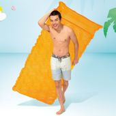 materac dmuchany plażowy do pływania pomarańcz intex 58807