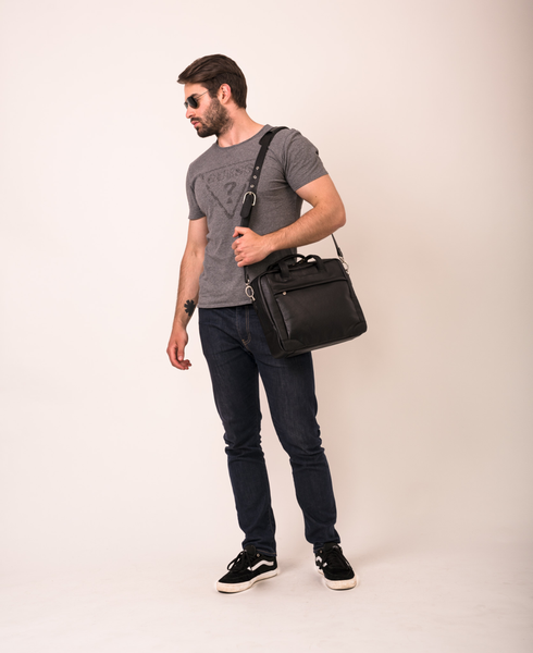 Torba na laptopa McKlein Bronzeville 15,6" Czarna zdjęcie 5