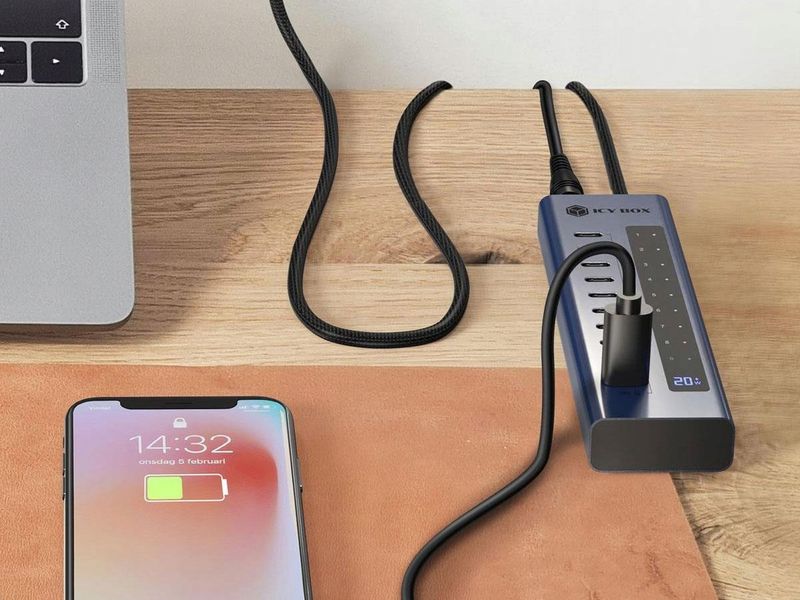 Hub USB ICY BOX 10xUSB-C PD 20W zdjęcie 3