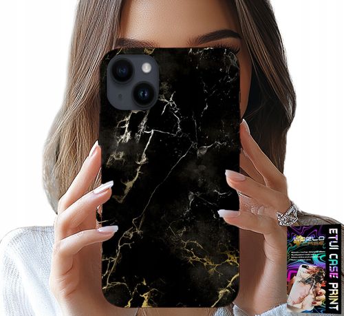 ETUI DO IPHONE 15 PLUS - KAMIENNE ELEGANCKIE WZORY FUTERAŁ CASE na Arena.pl