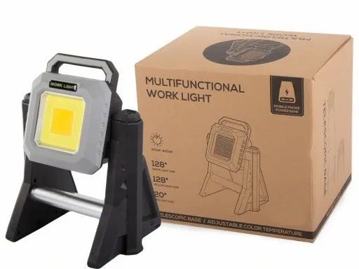 HALOGEN REFLEKTOR AKUMULATOR PRZENOŚNY LED COB USB zdjęcie 3