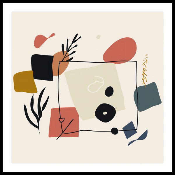 Plakat 80x80cm Abstrakcyjny Dialog zdjęcie 3