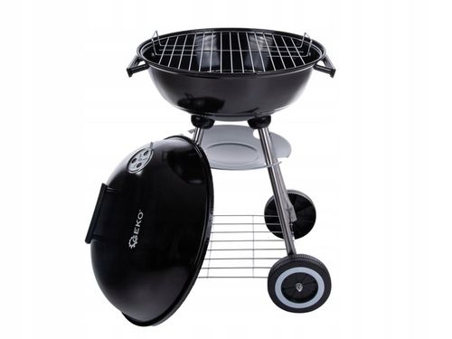 Grill węglowy okrągły z pokrywą i pokrowcem 39cm na Arena.pl