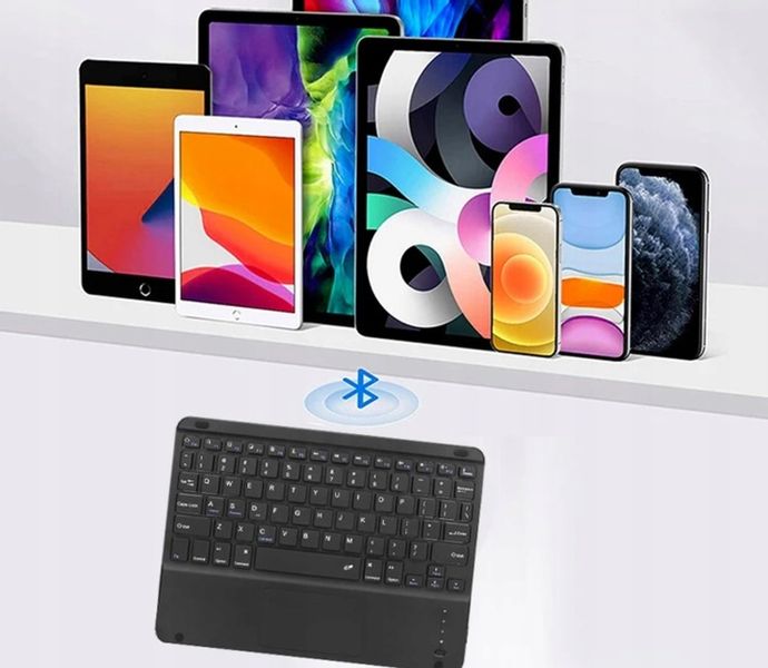 KLAWIATURA BEZPRZEWODOWA BLUETOOTH TOUCHPAD do SAMSUNG APPLE LENOVO XIAOMI zdjęcie 4