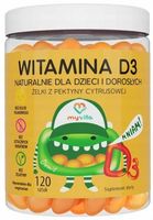 MYVITA WITAMINA D3 NATURALNE ŻELKI DLA DZIECI 120s