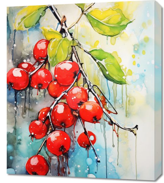 Obraz 60x70cm Symfonia Krwistych Owoców zdjęcie 1