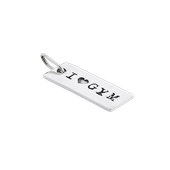 Fit Kolekcja - Zawieszka na łańcuszek srebrna blaszka I LOVE GYM