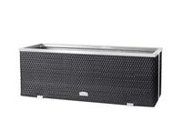 Donica ogrodowa rattanowa donice 108x39x43 Stalowy