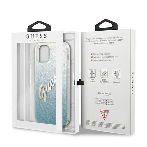 Etui Guess do iPhone 12, iPhone 12 Pro, Niebieski na Arena.pl