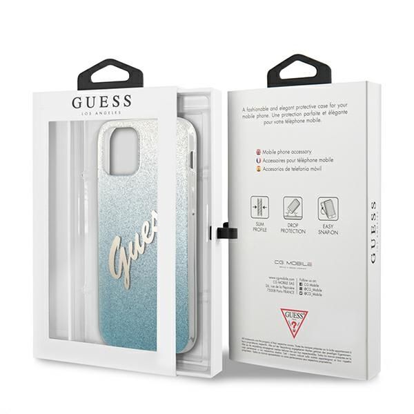 Etui Guess do iPhone 12, iPhone 12 Pro, Niebieski zdjęcie 8