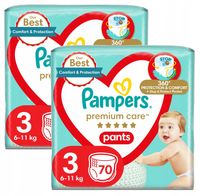 Pampers Premium Care 3 6-11 kg 2x70 szt. Pieluszki