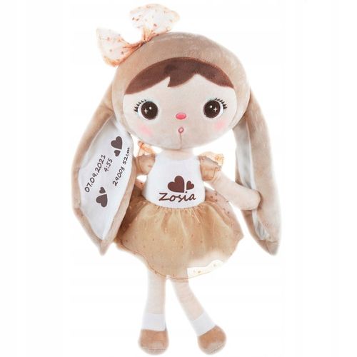 Lalka Metoo z metryczką - PREZENT NA ROCZEK DLA DZIEWCZYNKI maskotka królik na Arena.pl