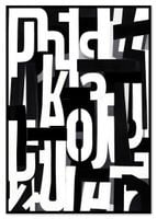 Plakat cyfrowy do wydruku typografia