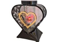 TATA TACIE ZNICZ LAMPION SERCE RÓŻA ZŁOTO NA GRÓB SOLARNY FOTOWOLTAICZNY