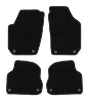 Dywaniki welurowe BASIC do Skoda Fabia II 2007-2014 czarne