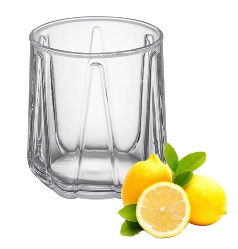 Komplet zestaw 6 szklanek do napojów wody drinków 360 ml geometryczny wzór na Arena.pl