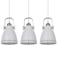 LAMPA wisząca FRANKLIN MD-HN8026S-3-WH+S.NICK Italux metalowa LISTWA industrialna OPRAWA zwis loft biały