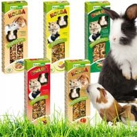 PRZYSMAKI DLA GRYZONI I KRÓLIKÓW Kolby zestaw MIX SMAKÓW NESTOR 2x5 kolb