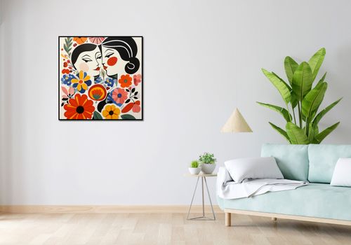Plakat 80x80cm Kwiatowy Romans na Arena.pl