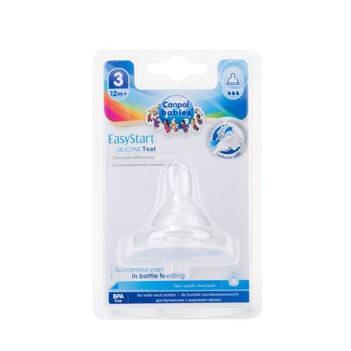 Smoczek szeroko silik.szybki 1 CANPOL BABIES na Arena.pl