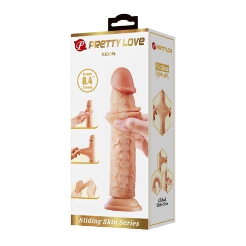Pretty Love - Keon 8.4"(214Mm) Sliding Skin Series Tpr, Suction Base na Arena.pl