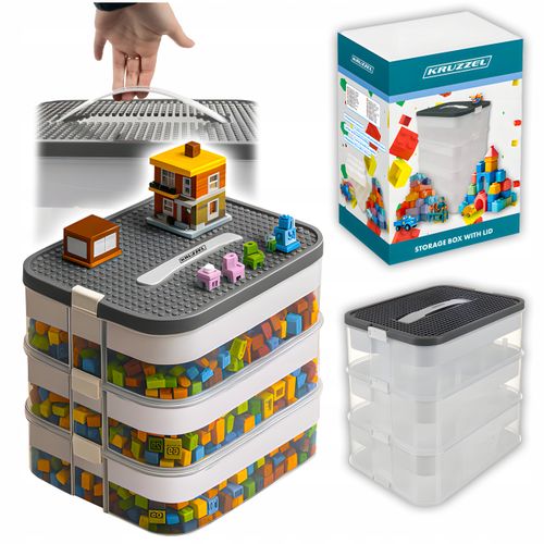 pudełko na klocki- 3 poziomy 22l kruzzel 25757 na Arena.pl