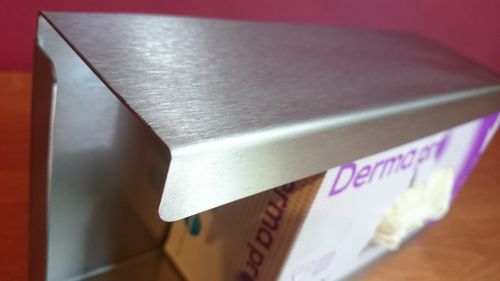 Podajnik (dozownik) na rękawice – pojedynczy INOX, gł. 8 cm, zag. 4 cm na Arena.pl