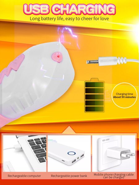 Wibrator-Silicone Vibrator USB 7 Function and Thrusting Function zdjęcie 16