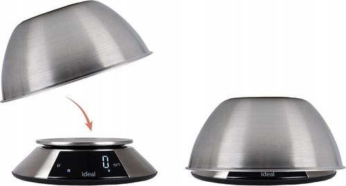 Waga kuchenna IDEAL elektroniczna z MISKĄ PRECYZYJNA DOTYKOWY PANEL na Arena.pl