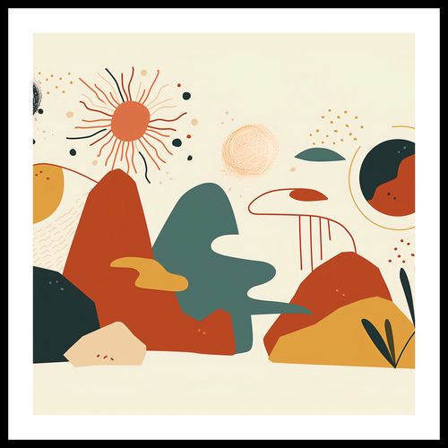 Plakat 70x70cm Kosmos Barw na Arena.pl