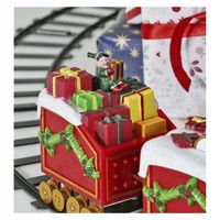 Pociąg świąteczny kolejka pod choinkę 136cm z pozytywką