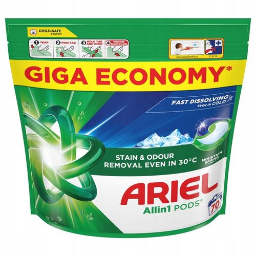 Kapsułki do prania białych ARIEL Mountain Spring Allin1 70szt na Arena.pl