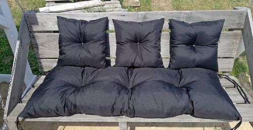 Siedzisko 120x43 + 3 poduszki na ławkę huśtawkę granat na Arena.pl