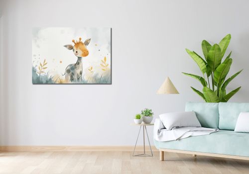 Obraz 100x70cm Mała Żyrafka na Arena.pl