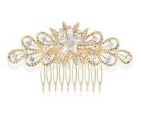 Wieczorowy grzebień  do włosów z dżetami