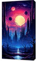 Obraz 50x90cm Gwieździste Miasto