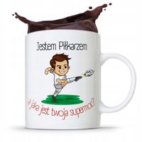 Kubek Dla Piłkarza Zawodnika Jestem Piłkarzem Z Nadrukiem Ze Zdjęciem