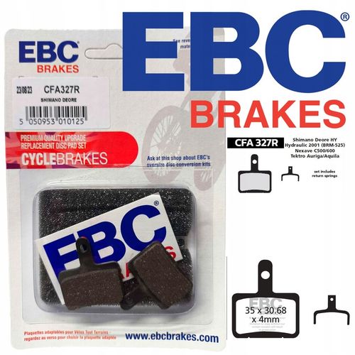 CFA327R - KLOCKI ROWEROWE EBC ORGANICZNE WYCZYNOWE SHIMANO TEKTRO AURIGA na Arena.pl