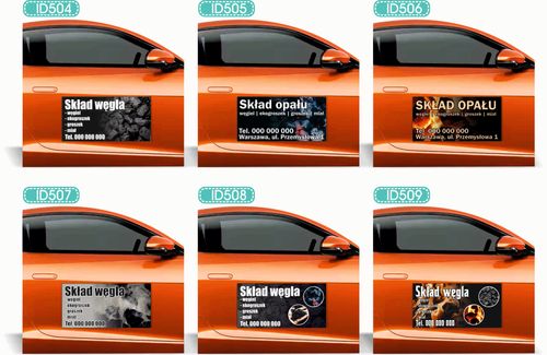 Magnes na samochód auto reklama magnetyczna 60x30 cm klinika weterynaryjna na Arena.pl