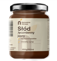 SŁÓD SYROP JĘCZMIENNY JASNY 650g/550ml Naturalnie Zdrowe